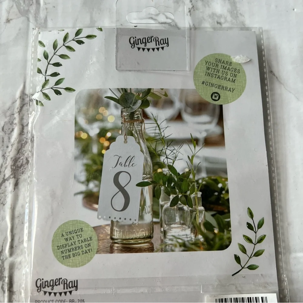 ginger ray table numbers June sale